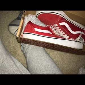 Red vans lows